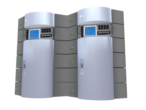 Silver 3d server.