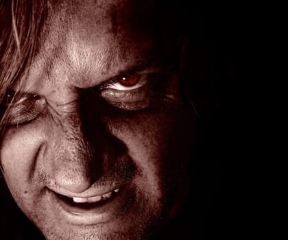 Psycho lurking in the dark.
