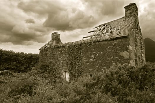 A derelict house somewhere in Ireland.