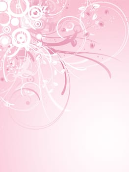 Abstract floral decoration