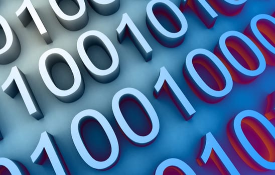 A binary number scene that would be suitable for the internet.