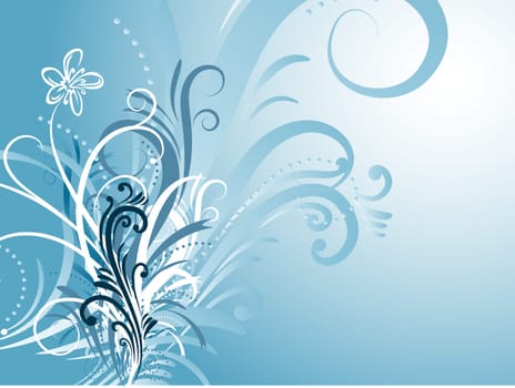 Abstract floral design