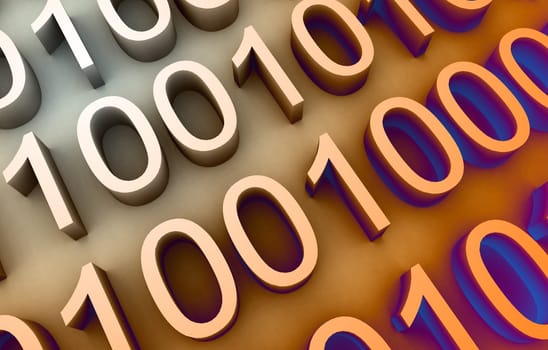 A binary number scene that would be suitable for the internet