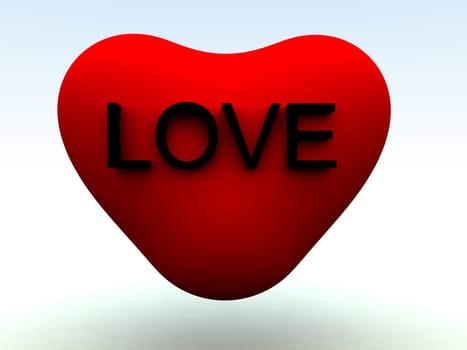 This is a loving heart for romantic concepts.
