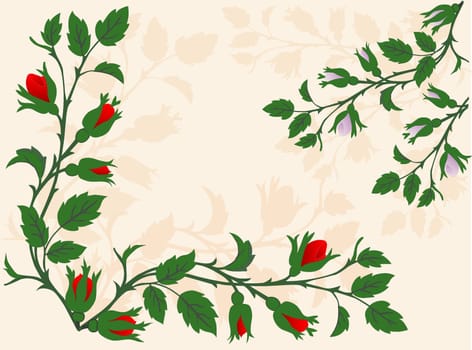Floral Background - vector illustration