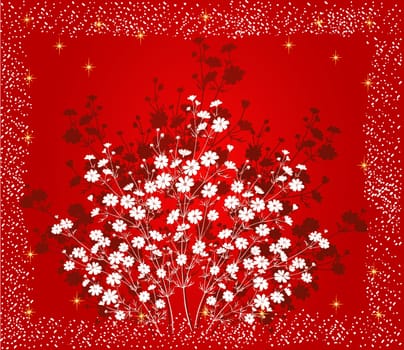Floral background - vector