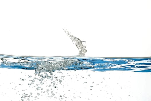 water bubbles isolated on white background