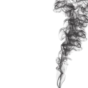 smoke on white background, abstract