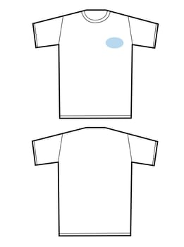 a image of   A model of a t-shirt design