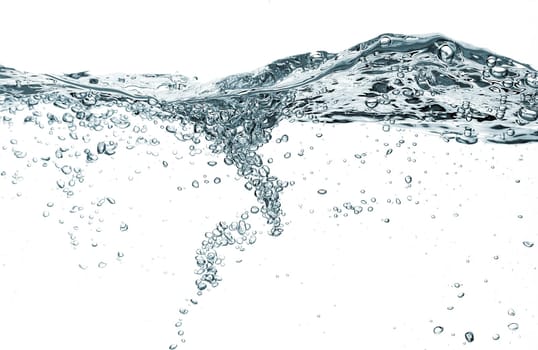 water bubbles isolated on white background