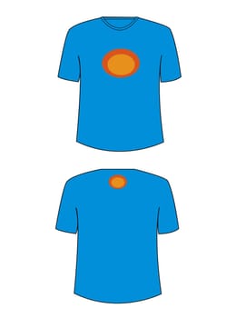 a image of   A model of a t-shirt design