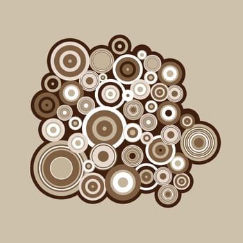 Retro abstract style background