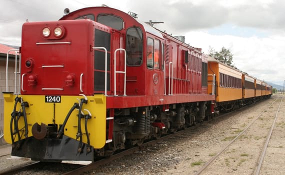 Old tourist train in NZ