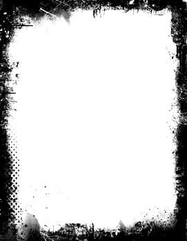 Detailed grunge border