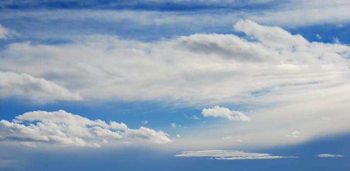 clouds over blue sky, natural background
