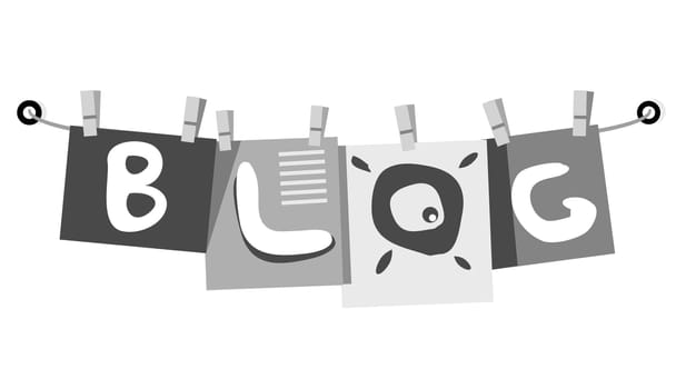 illustration of a blog post