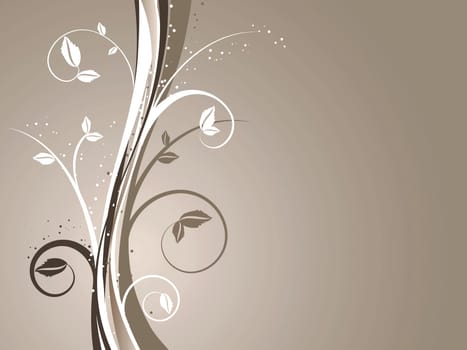 Abstract floral design