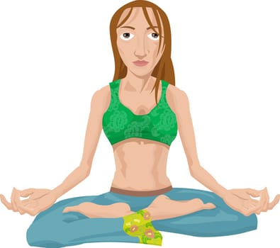 A new age type hippy woman