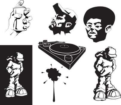 vector urban motifs/ stencils.