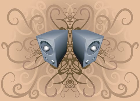 speakers on background