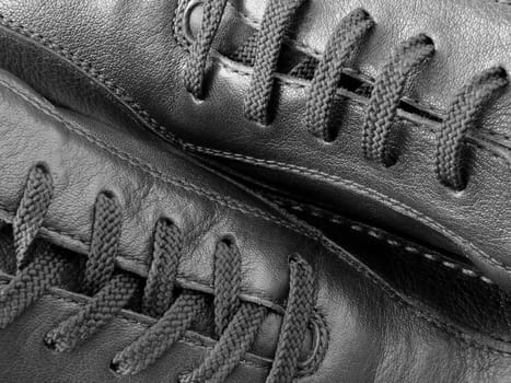 close-up fragment of the moccasins