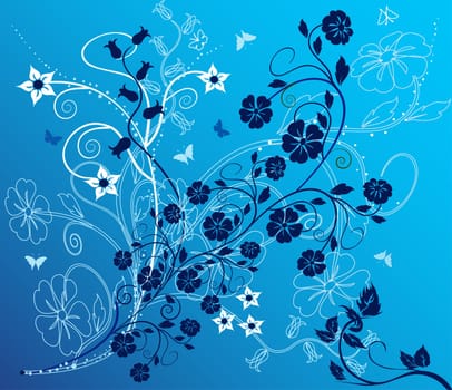 design art flower abstract beauty backgrounds beautiful nature decoration floral vector spring