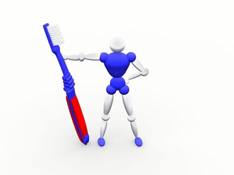 computer generated image of a 3d  toothbrush guardian