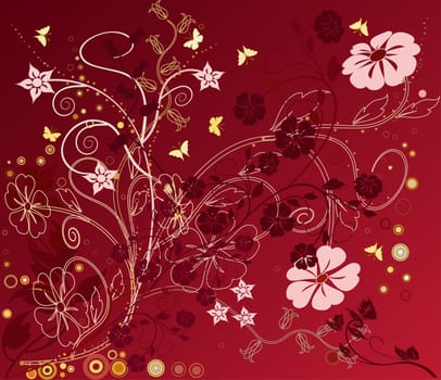 Floral Background - vector