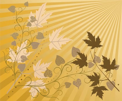 Floral abstract art modern spring vector