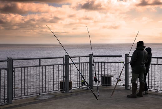 fishing from pier