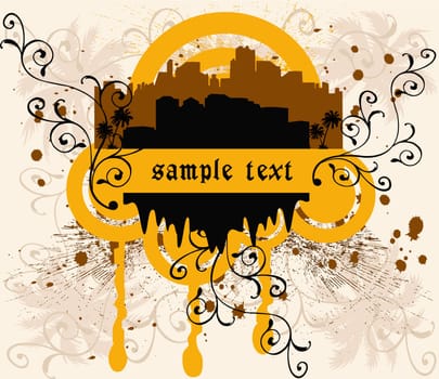 Urban background - vector