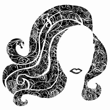 a female stylized portrait