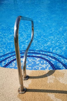 Outdoor swimming pool with refreshing water