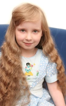 Sight of the nice girl with long hair