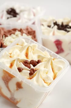 Different sorts of ice cream