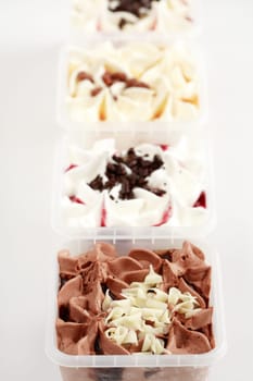 Different sorts of ice cream