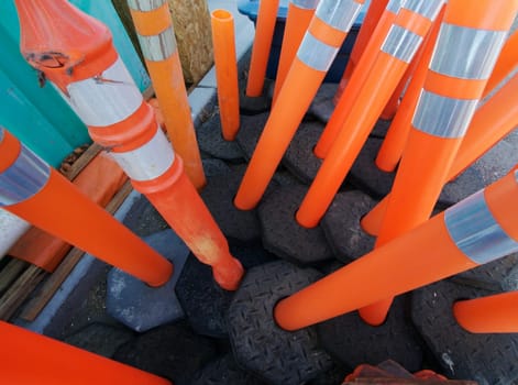 Abstract View of Hazard Cones with Reflectors