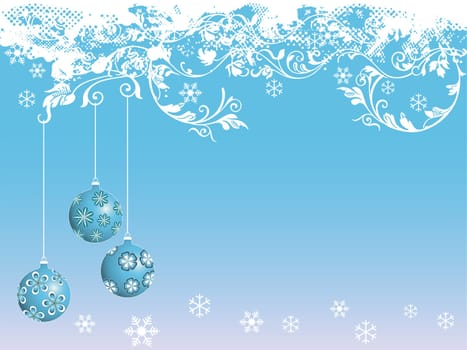 christmas background with ornaments
