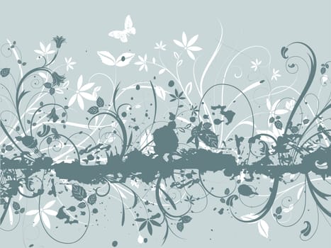 Abstract floral design