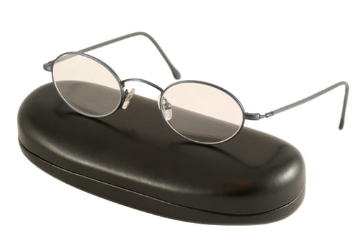 Eyeglasses with black case