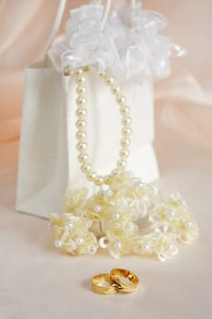 Romantic still life for wedding or Valentines