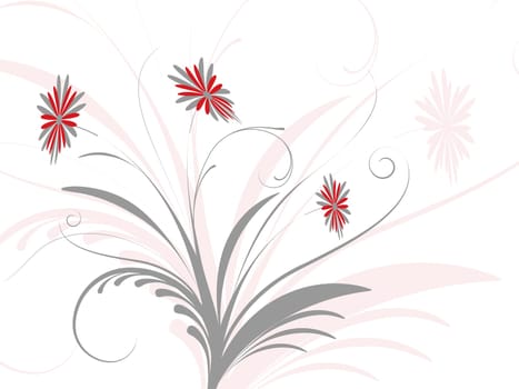 Abstract floral design