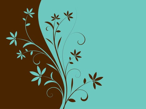 Abstract floral design
