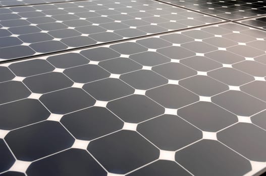 a closeup of a solar panel