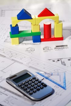 Concept of planning new family house