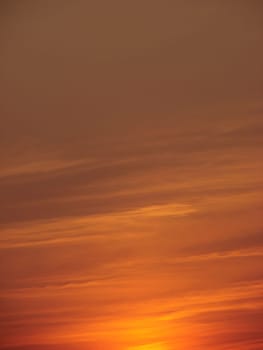 sunset red sky background with clouds