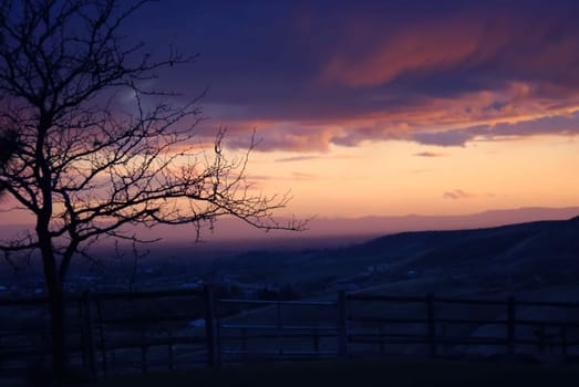 Colorful sunset