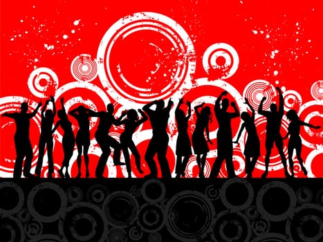Grunge party background