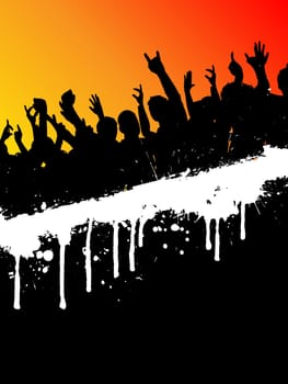 Grunge party background