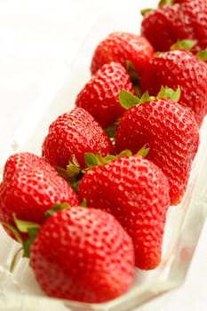 Strawberries in the bowl